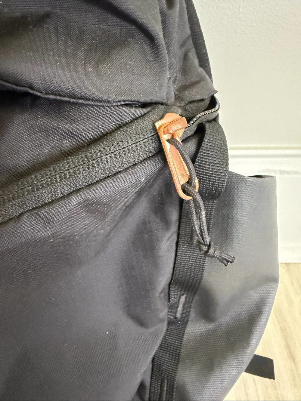 The North Face Black Backpack with Rose Gold Hardware